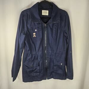 Ashley By 26 International Jacket Womens Medium Blue Utility Downtown Collection